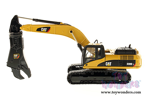 Diecast Masters - Caterpillar 330D L Hydraulic Excavator with Shear - Core Classics Series (1/50 scale diecast model car, Yellow) 85277